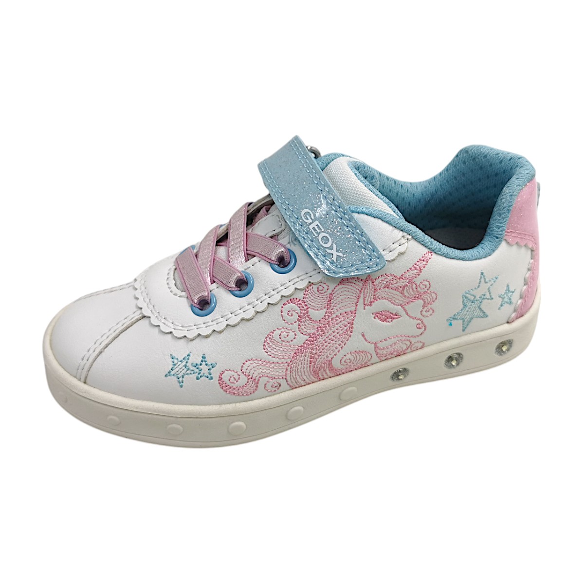 Geox Skylin J558WA-0BCKC/C0406 Weiß white/pink C0406