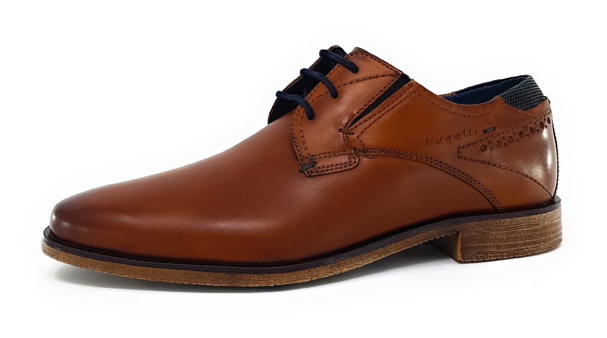 Bugatti Nicolo Exko Herrenschuhe Businessschuhe Businesss Schuh Braun Elegant (cognac 6300, Größe 40 EU)