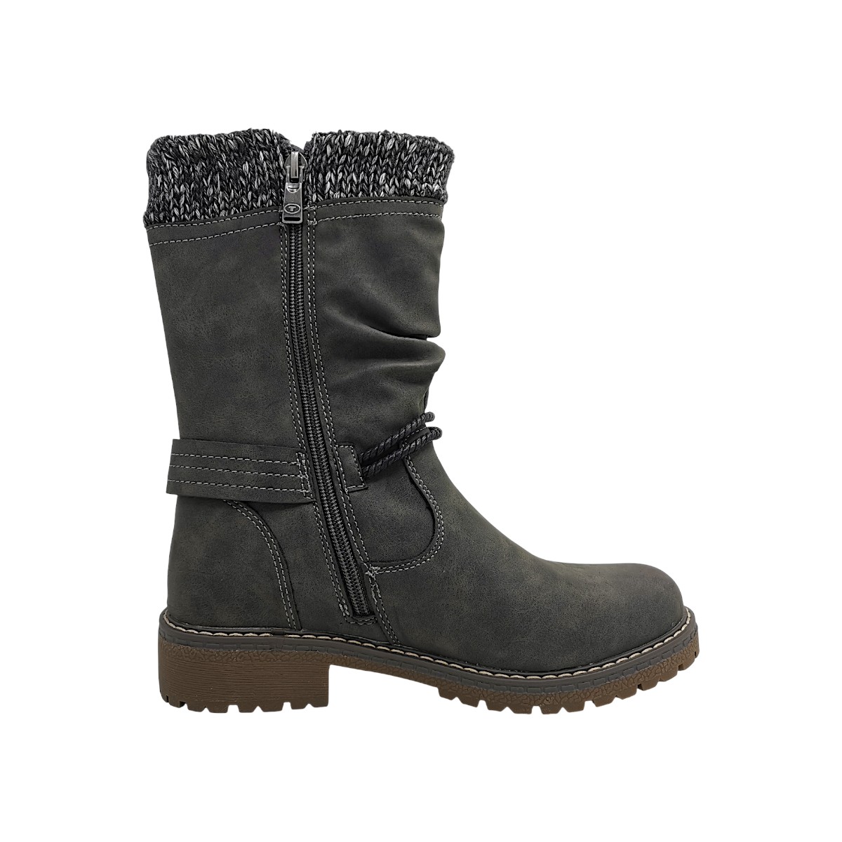 Tom Tailor Damenschuhe Reißverschluss Stiefel Grau Freizeit (coal 00013, Größe 43 EU) Tom Tailor Damenschuhe Reißverschluss Stiefel Grau Freizeit (coal 00013, Größe 43 EU)