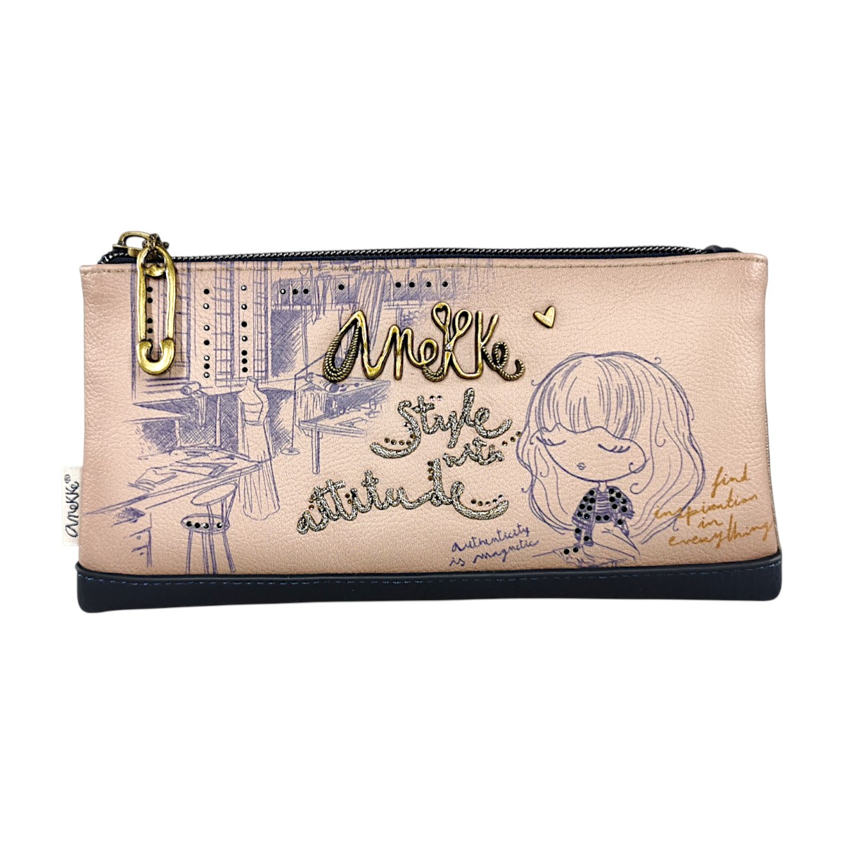 Anekke Billetero blando Damenaccessoires Accessoires Geldbeutel Geldbeutel Beige Freizeit (906 beige, Größe OneSize)