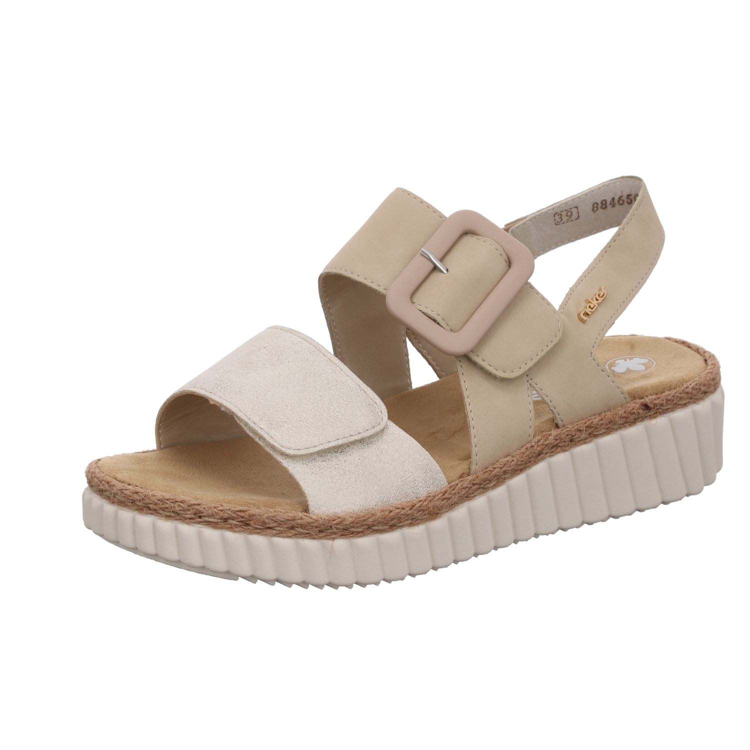 Rieker 69260-60 Beige beige-gold/perle