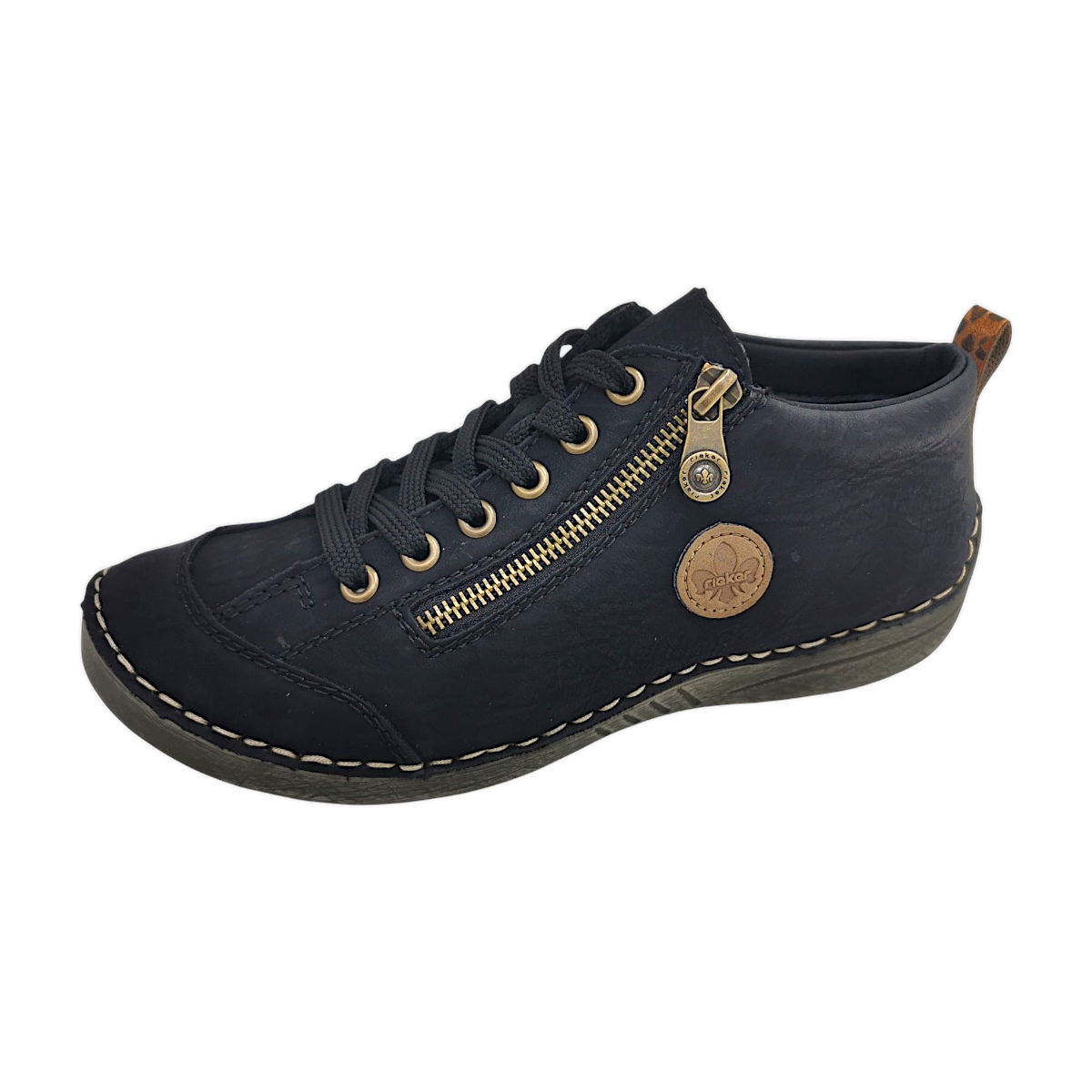 Rieker 52514-00 Schwarz schwarz/leo-nuss/wood