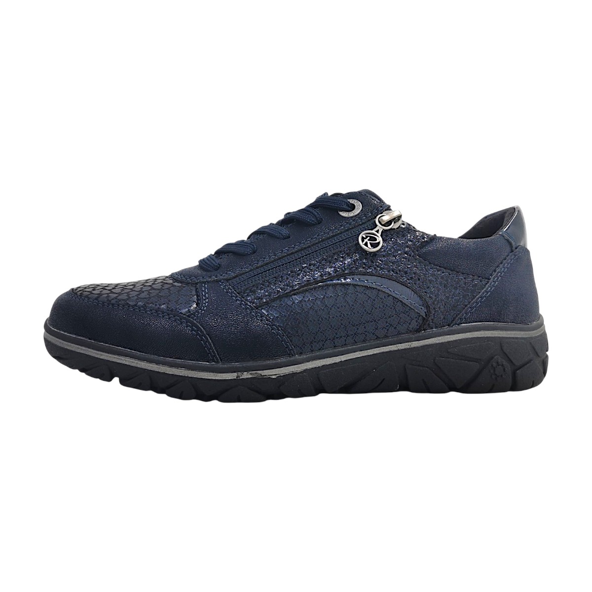 Relife Damenschuhe sportlicher Schnürer Blau Freizeit (navy 011, Größe 38 EU)