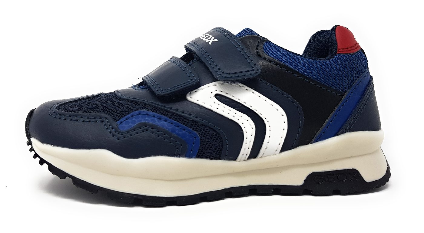 Geox Kinderschuhe Burschen Halbschuhe Klett Klettschuh Blau Freizeit