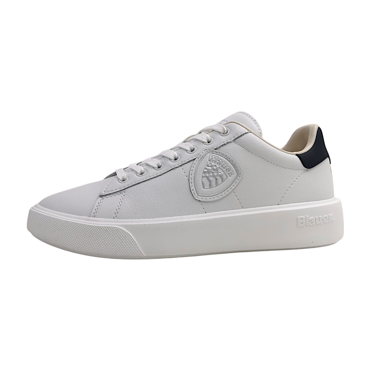 Blauer USA Buck Herrenschuhe sportlicher Schnürer Weiß Freizeit Blauer USA Buck Herrenschuhe sportlicher Schnürer Weiß Freizeit