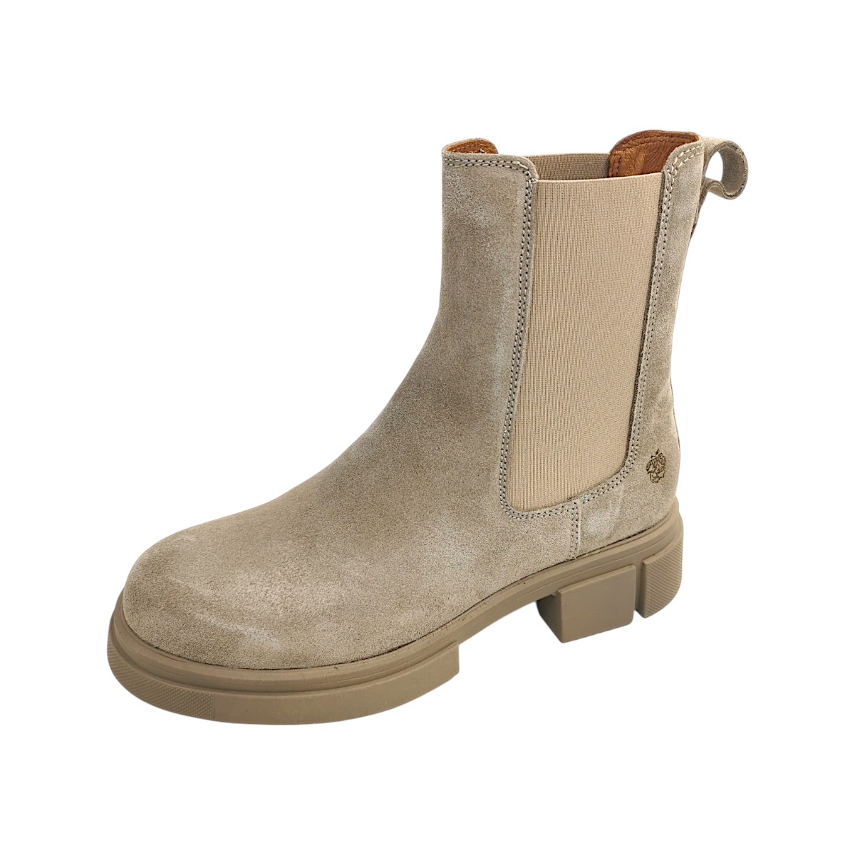 Apple of Eden Damenschuhe Stiefel Gefüttert Schaftstiefel Beige Freizeit (Taupe, Größe 41 EU)