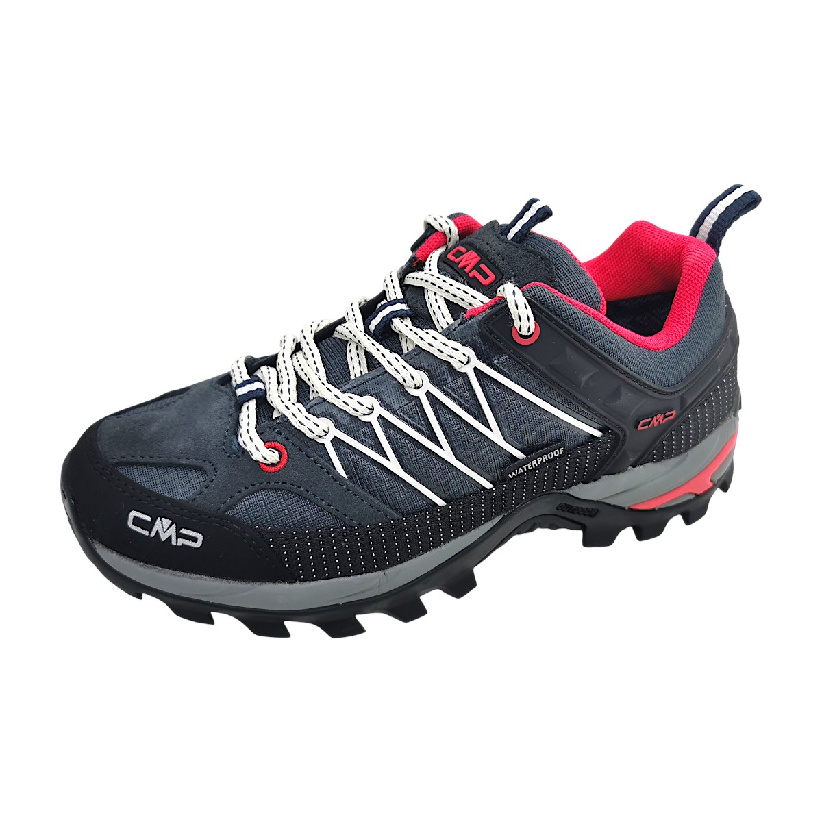 CMP Rigel Low WP 3Q54456 - 76UC Blau charcoal/white/Pink 76UC CMP Rigel Low WP 3Q54456 - 76UC Blau charcoal/white/Pink 76UC