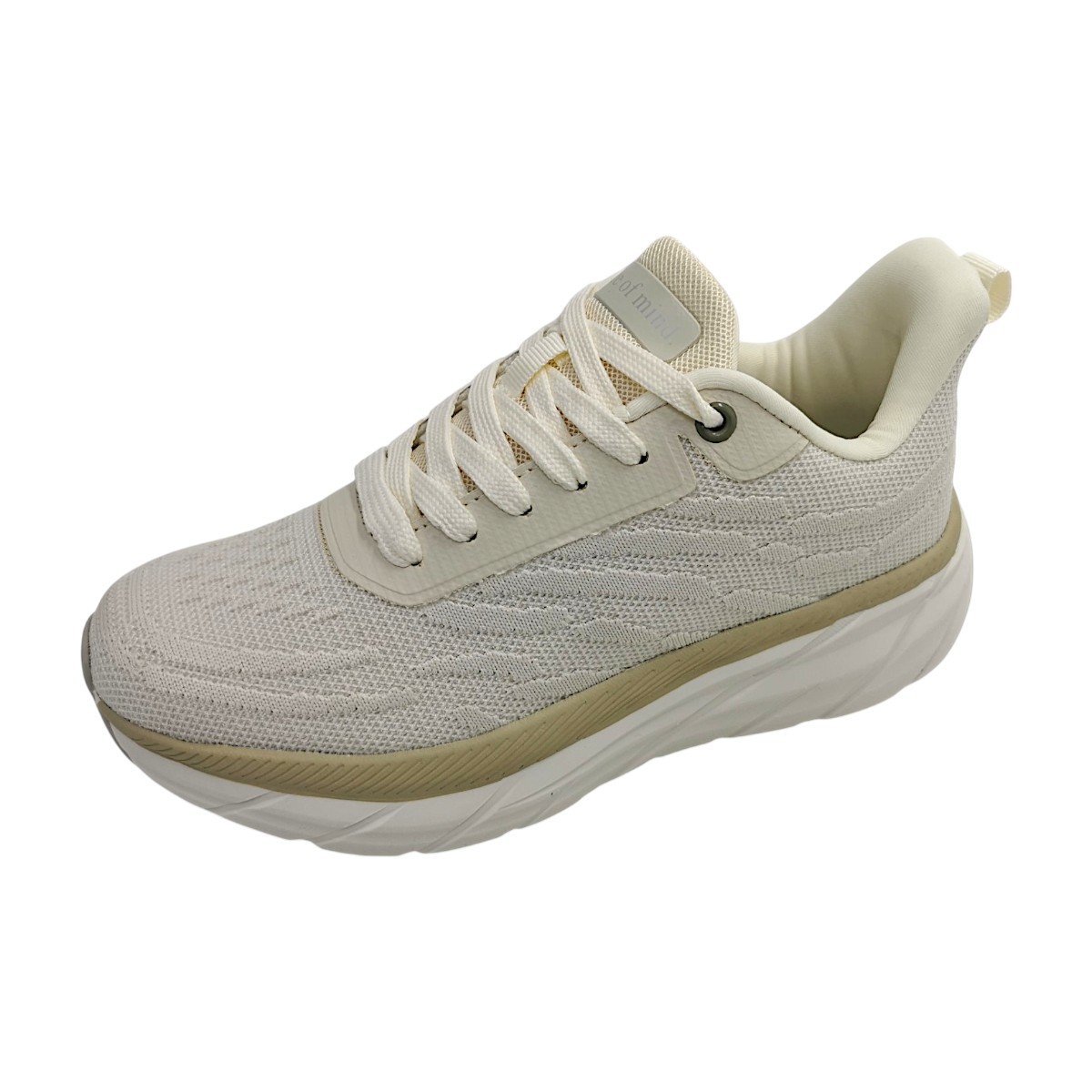 Jane Klain Sportschuhe Damen Trainingsschuhe sportlicher Schnürer Weiß Freizeit (beige, Gr. 1:36)