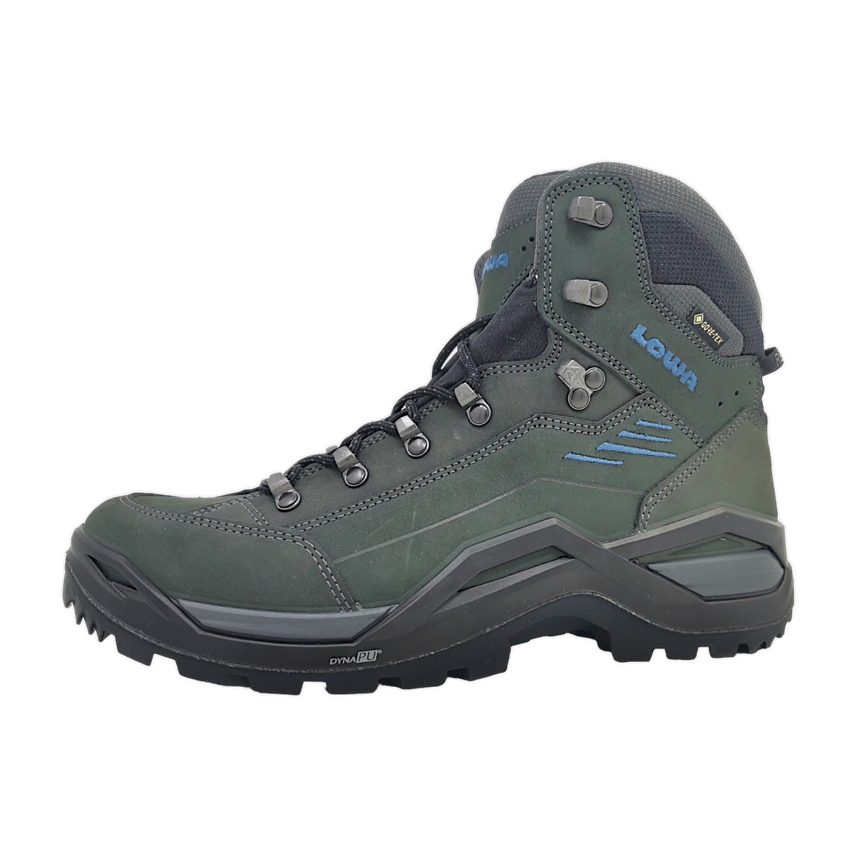 Lowa RENEGADE EVO GTX MID Sportschuhe Herren Wanderstiefel Grau Freizeit (9780- Anthraz./Stahlblau, Gr. 2:12)