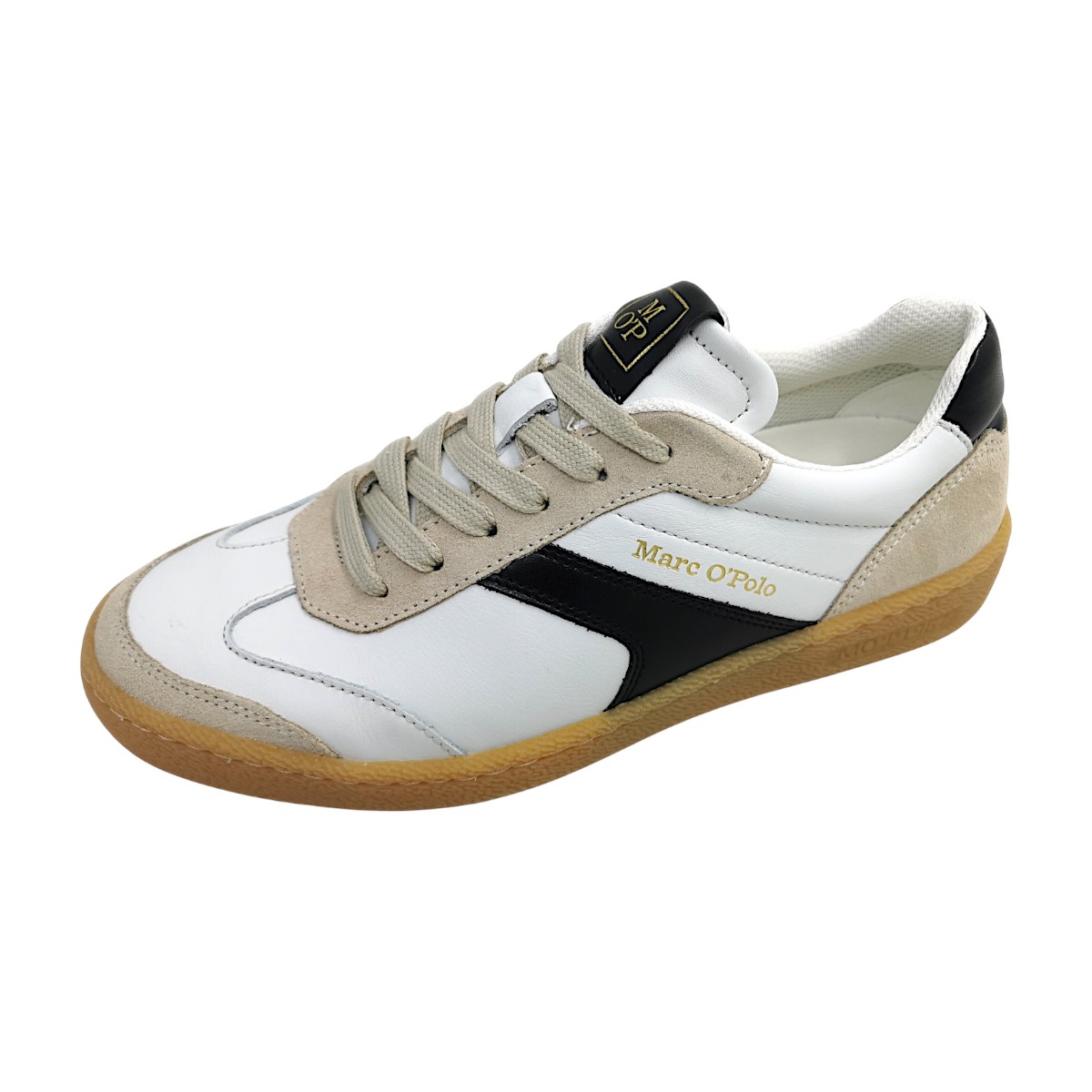 Marc O'Polo Sneaker 60116263501190/127 Weiß white/black 127 Marc O'Polo Sneaker 60116263501190/127 Weiß white/black 127
