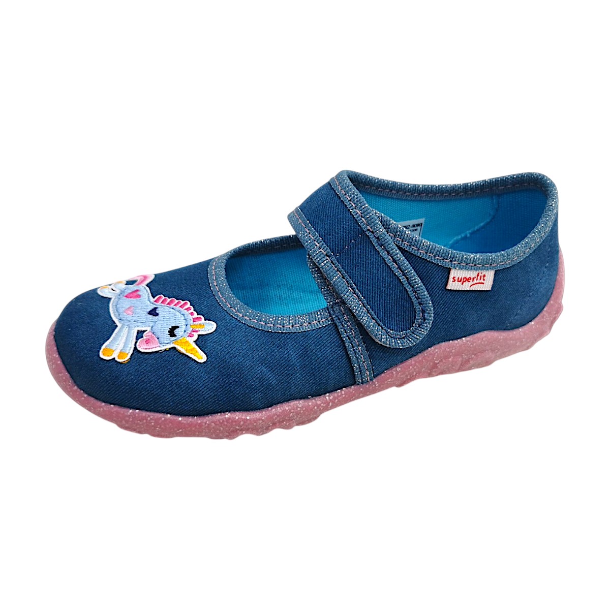 Superfit Bonny Kinderschuhe Mädchen Hausschuhe Blau Freizeit (blau 8090, Größe 28 EU)
