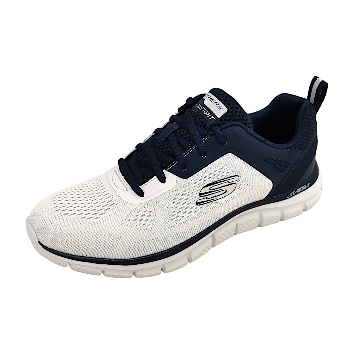 Skechers Track - Broader 232698 Weiß OWNV offwhite/ navy Skechers Track - Broader 232698 Weiß OWNV offwhite/ navy