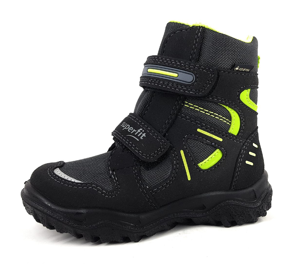 Superfit Kinderschuhe Jungen Stiefel Schwarz Freizeit