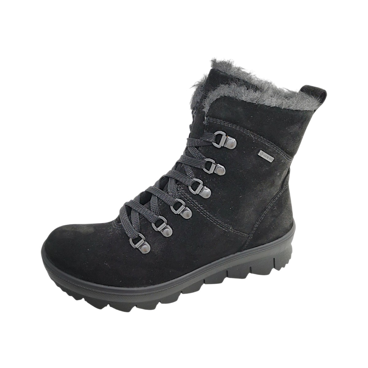 Legero Novara Damenschuhe Schnürstiefel Schwarz Freizeit (Schwarz 0000, Gr. 2:4)