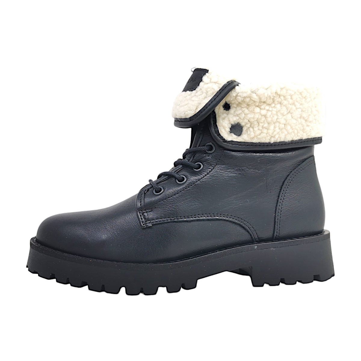Palpa Damenschuhe Stiefel Schnürer Schwarz Freizeit