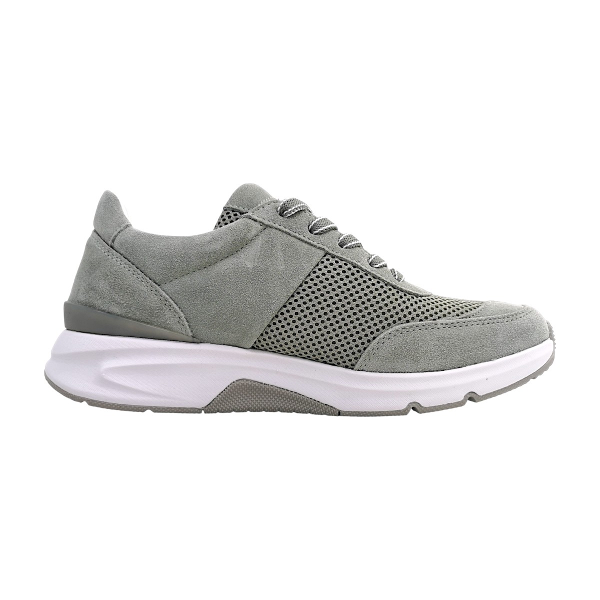 Gabor Comfort Damenschuhe sportlicher Schnürer Grau Freizeit (pino 41, Gr. 2:4)
