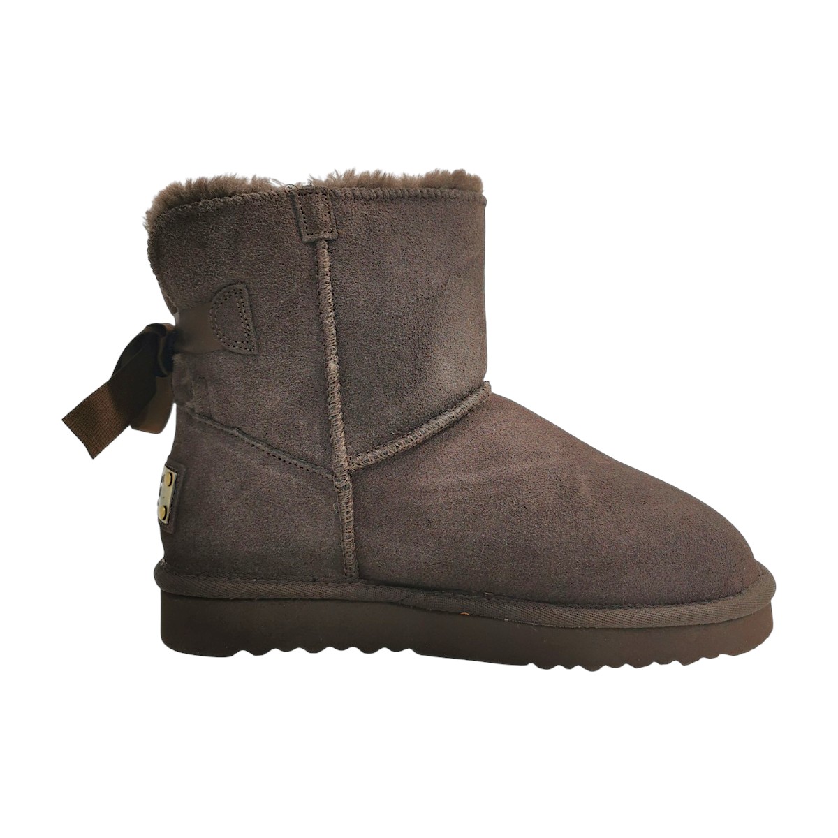 OOG Damenschuhe Gefüttert Schaftstiefel Braun Freizeit (mokka, Größe 41 EU)