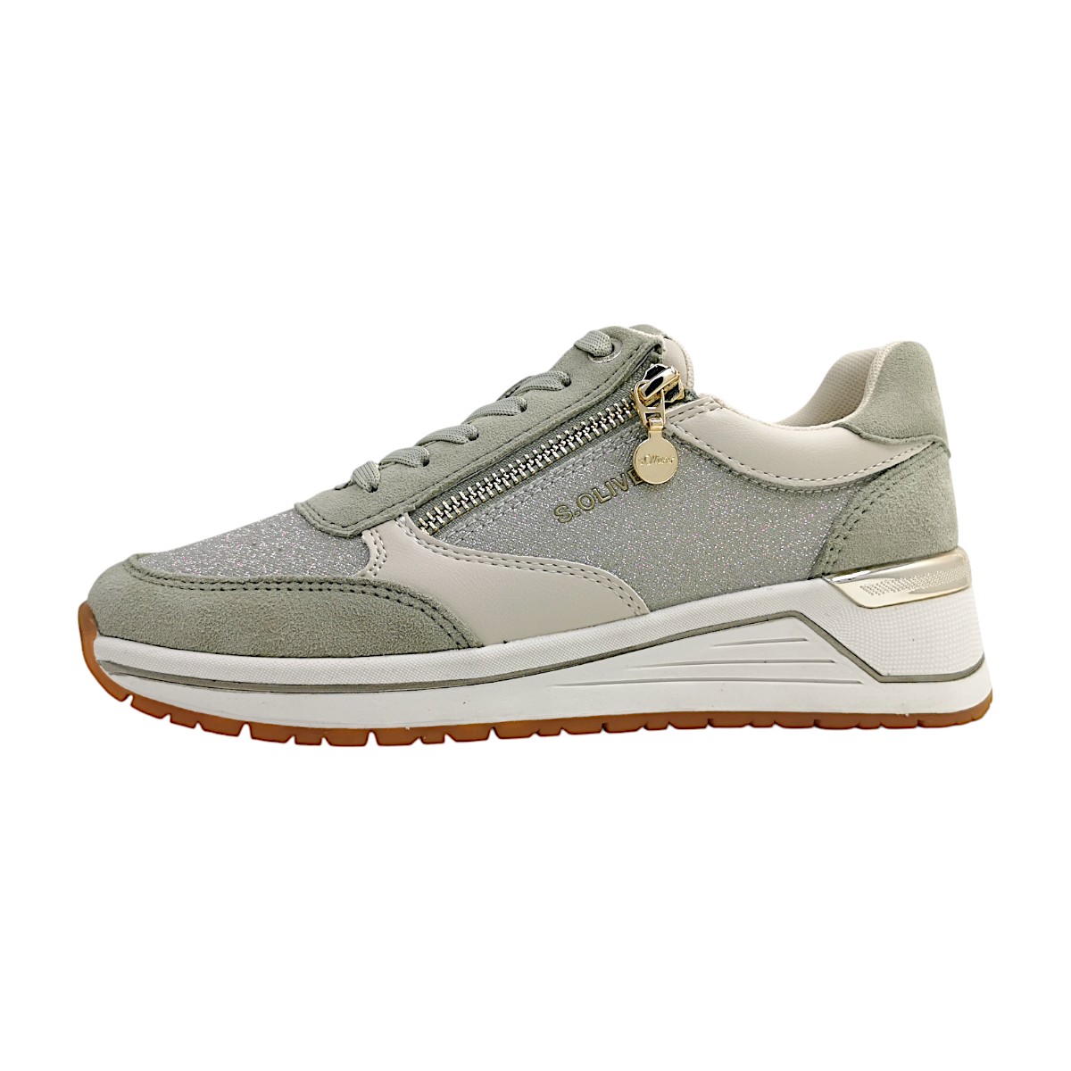 s.Oliver Damenschuhe Schnürschuhe Sportive Grau Freizeit