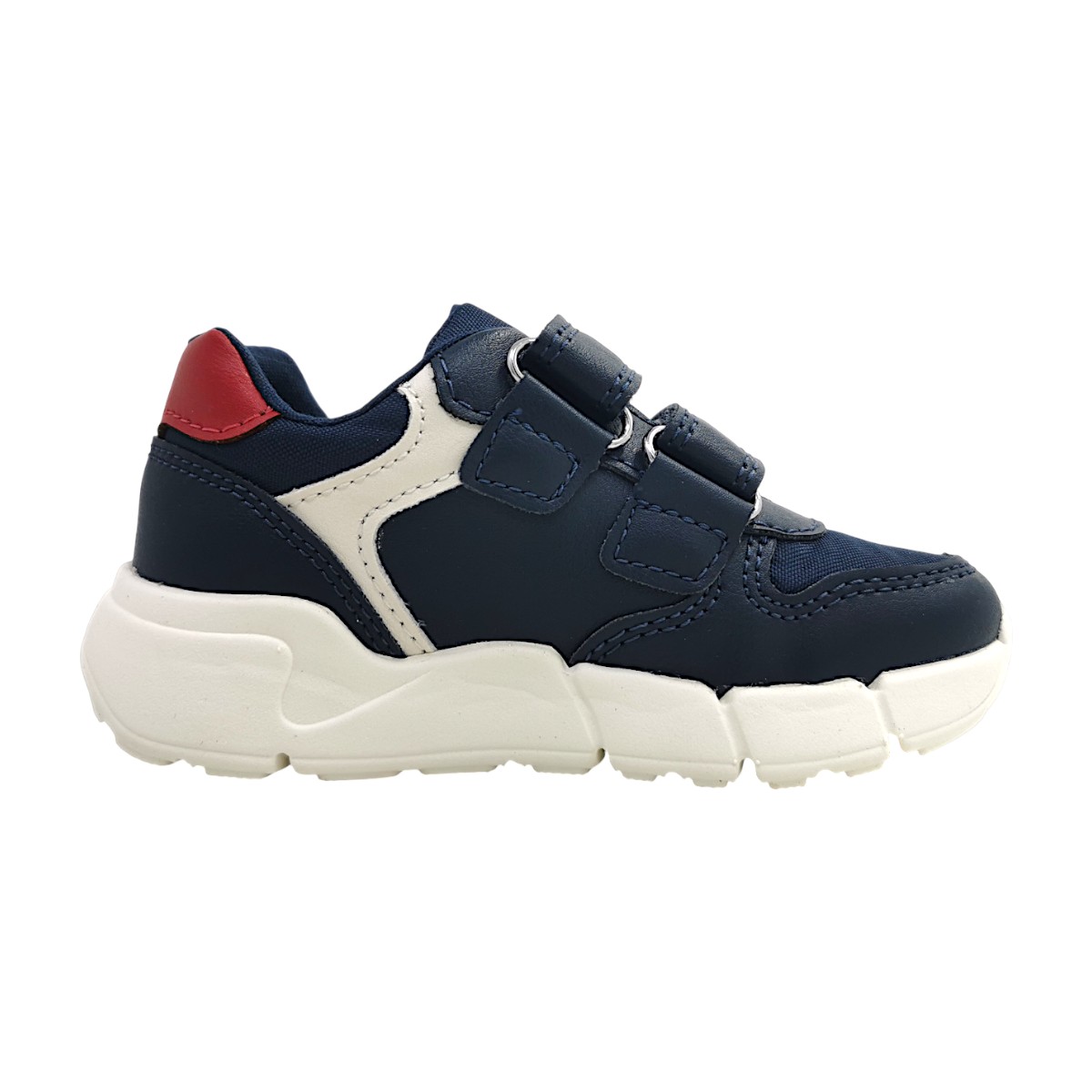Geox B Flexyper Mini Kinderschuhe Jungen Klettschuh Blau Freizeit (navy/red C0735, Gr. 1:23) Geox B Flexyper Mini Kinderschuhe Jungen Klettschuh Blau Freizeit (navy/red C0735, Gr. 1:23)