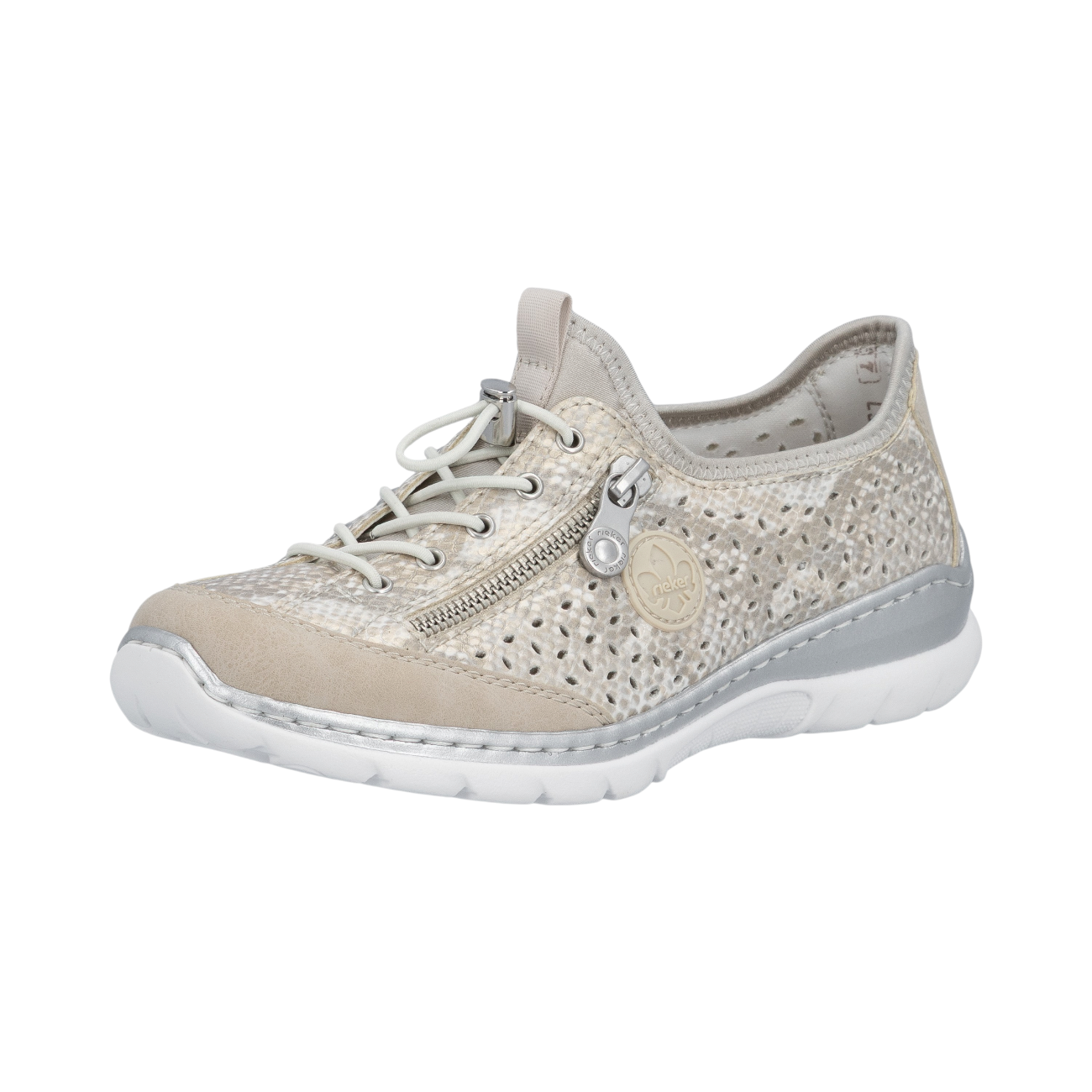 Rieker L3252-92 Silber ginger/offwhite/gold 92
