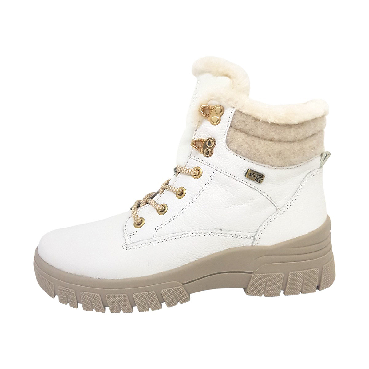 Remonte Castor Tex Damenschuhe Stiefel Schnürer Weiß Freizeit