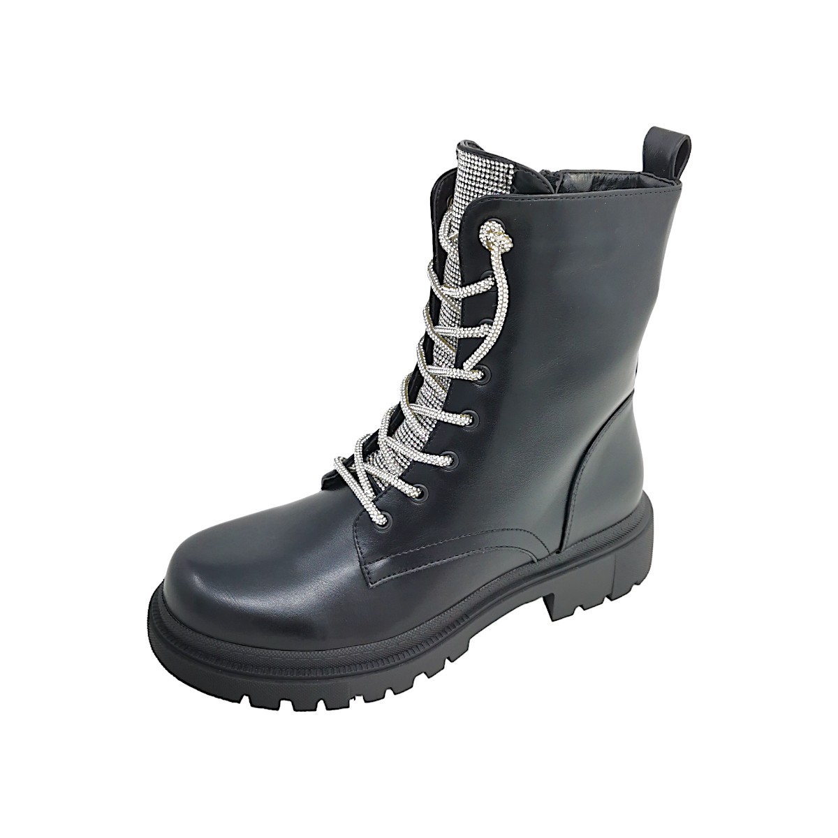 La Strada Damenschuhe Schnürstiefel Schwarz Freizeit