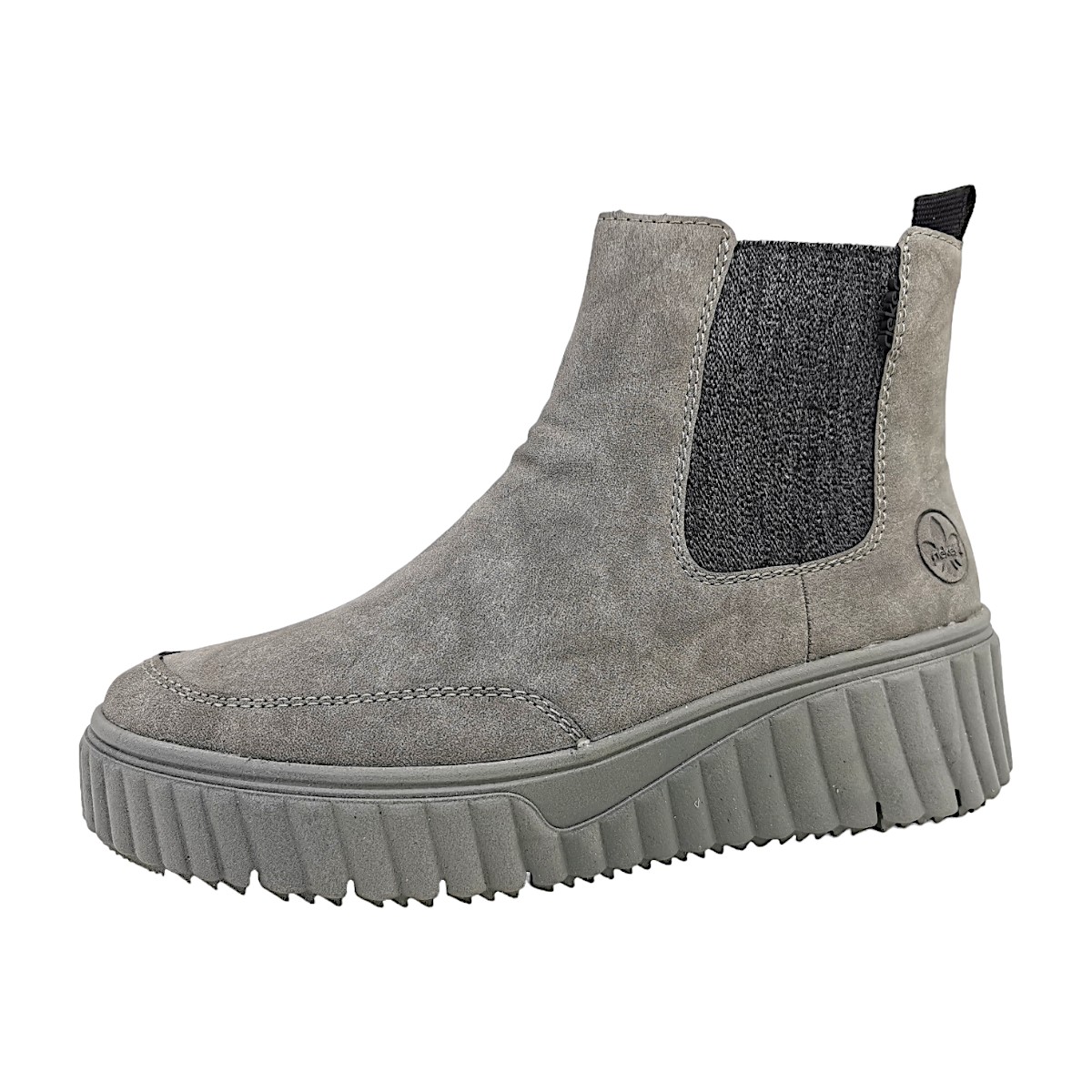 Rieker Damenschuhe Für lose Einlagen Stiefelette Grau Freizeit
