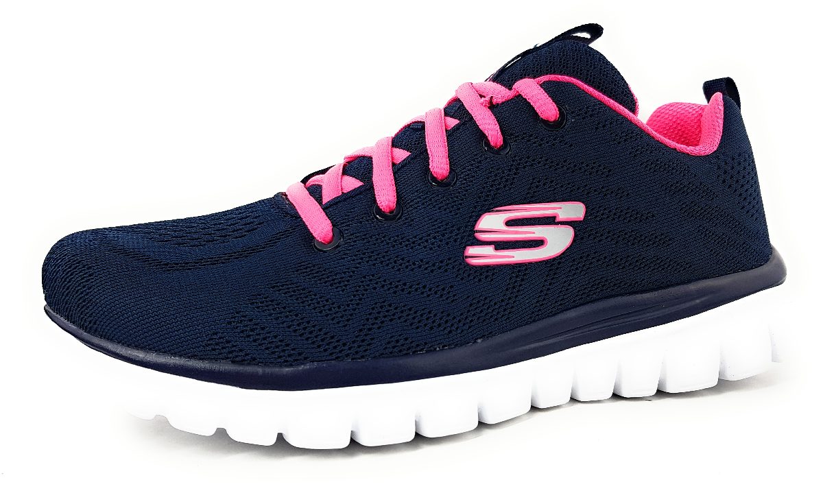 Skechers Graceful 12615 NVHP Blau navy/hotpink NVHP