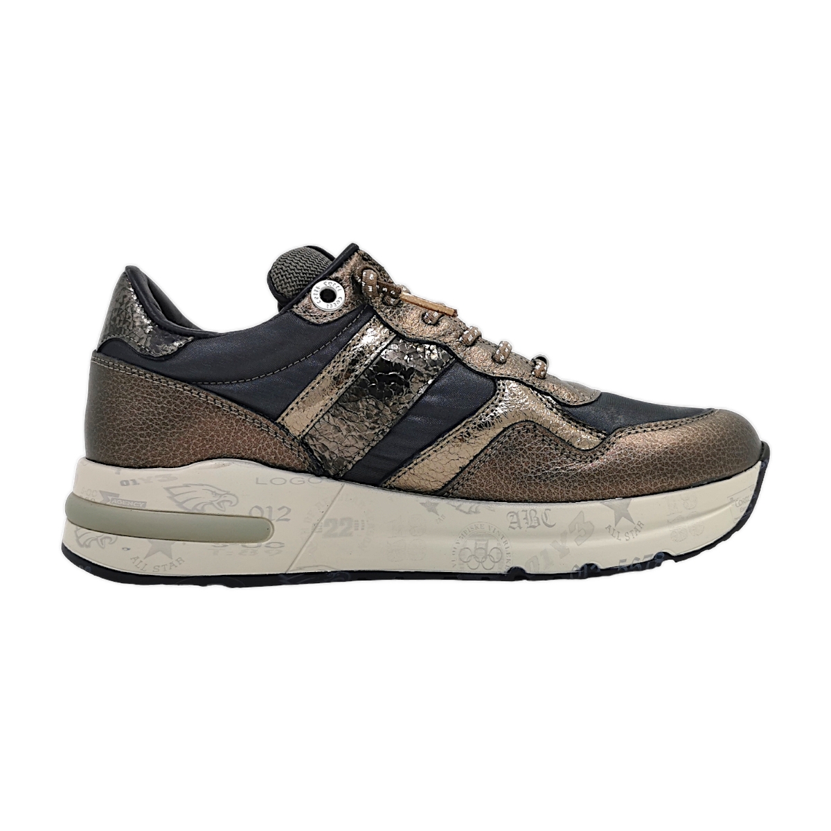 Cetti Damenschuhe Für lose Einlagen Schnürer Braun Freizeit (Metal dakar, Größe 42 EU)