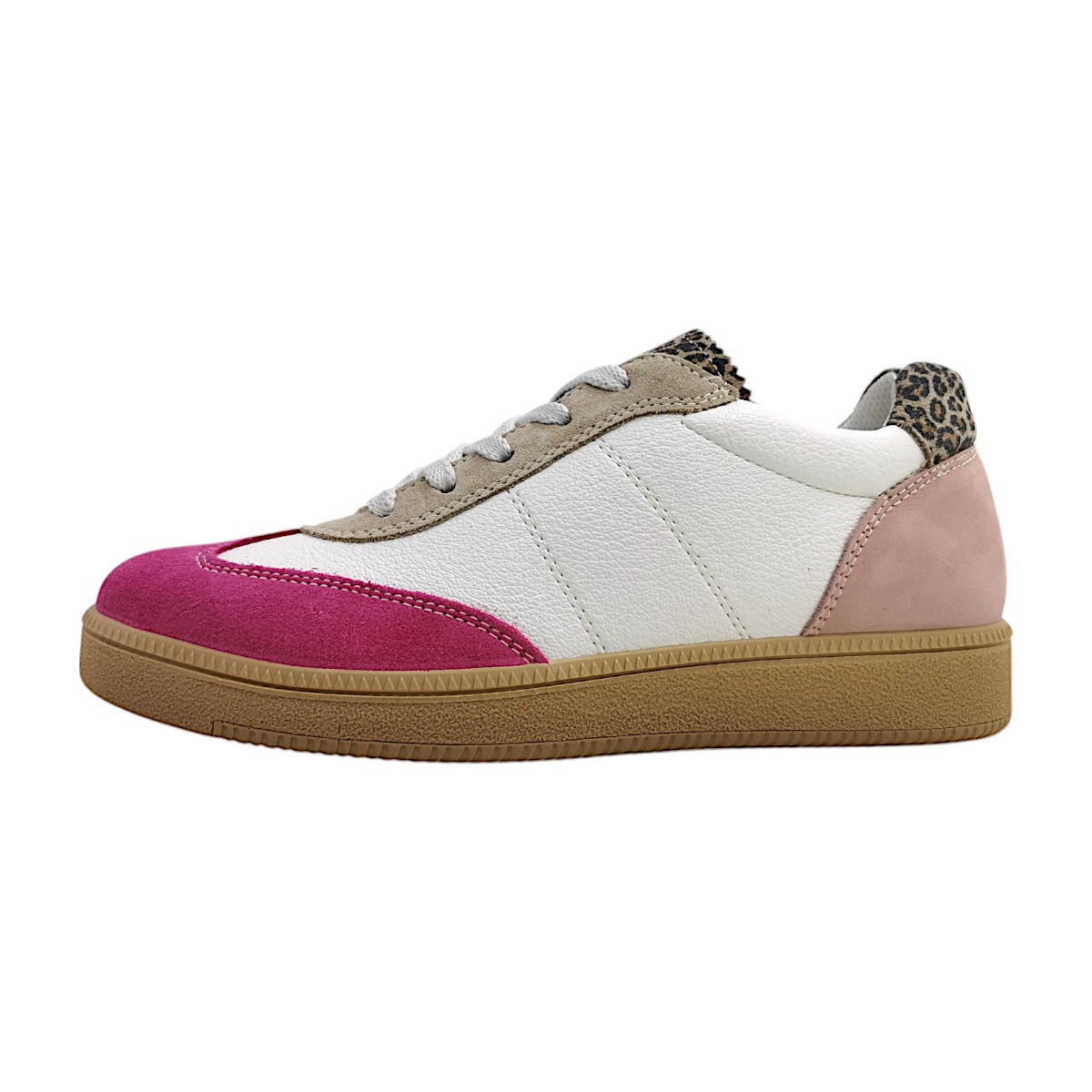 Imac Damenschuhe sportlicher Schnürer Weiß Freizeit