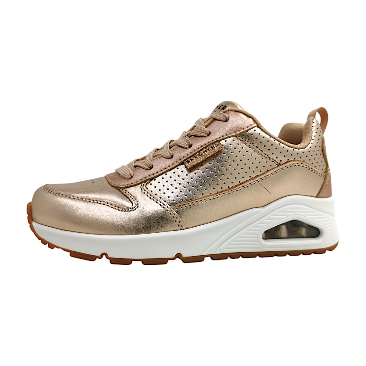 Skechers Uno Metallixs Damenschuhe Sneaker Low Gold Freizeit Skechers Uno Metallixs Damenschuhe Sneaker Low Gold Freizeit