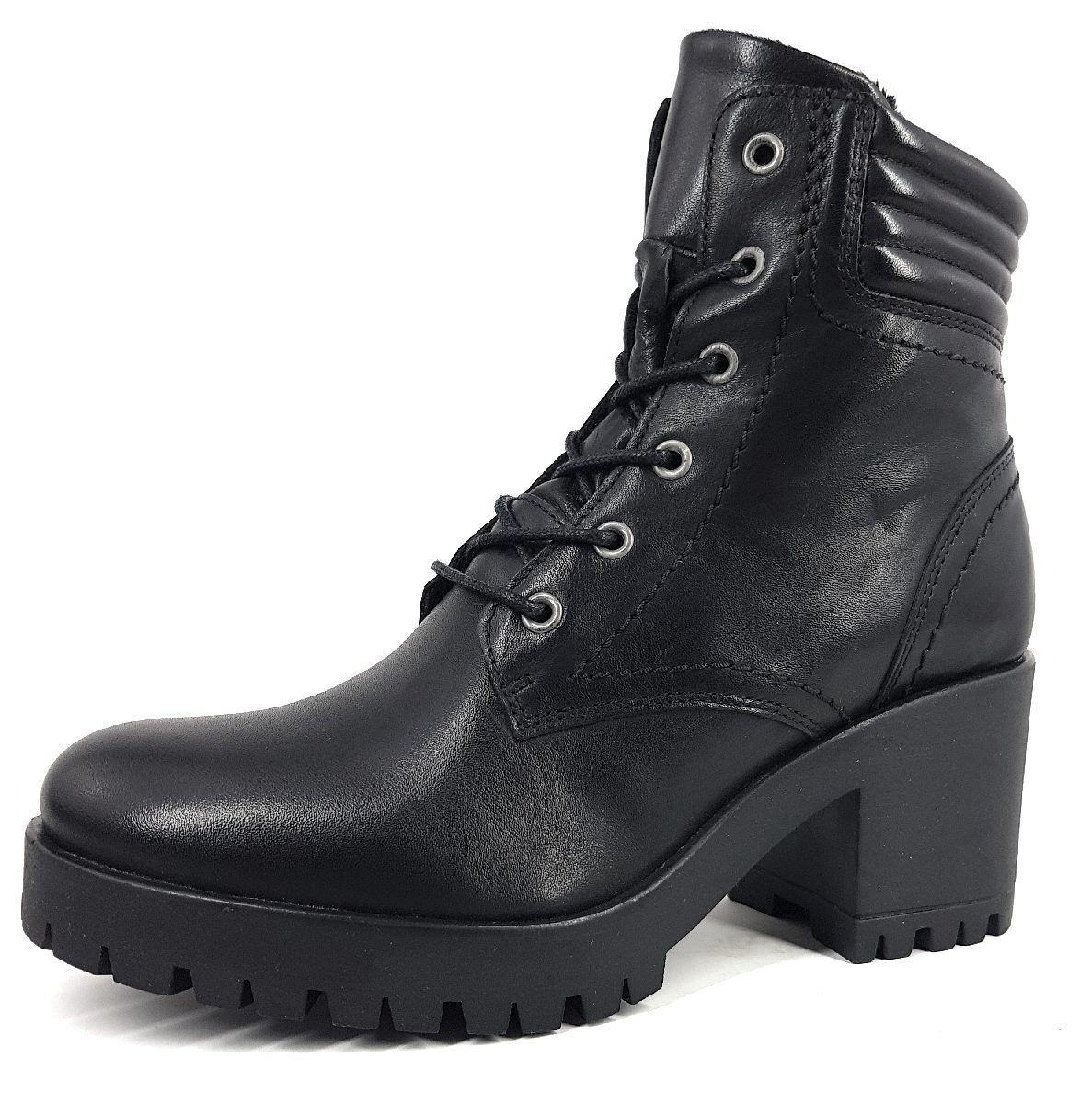 Palpa Damenschuhe Stiefel Schnürer Stiefel Schwarz Freizeit (Sauvage black, Größe 41 EU)