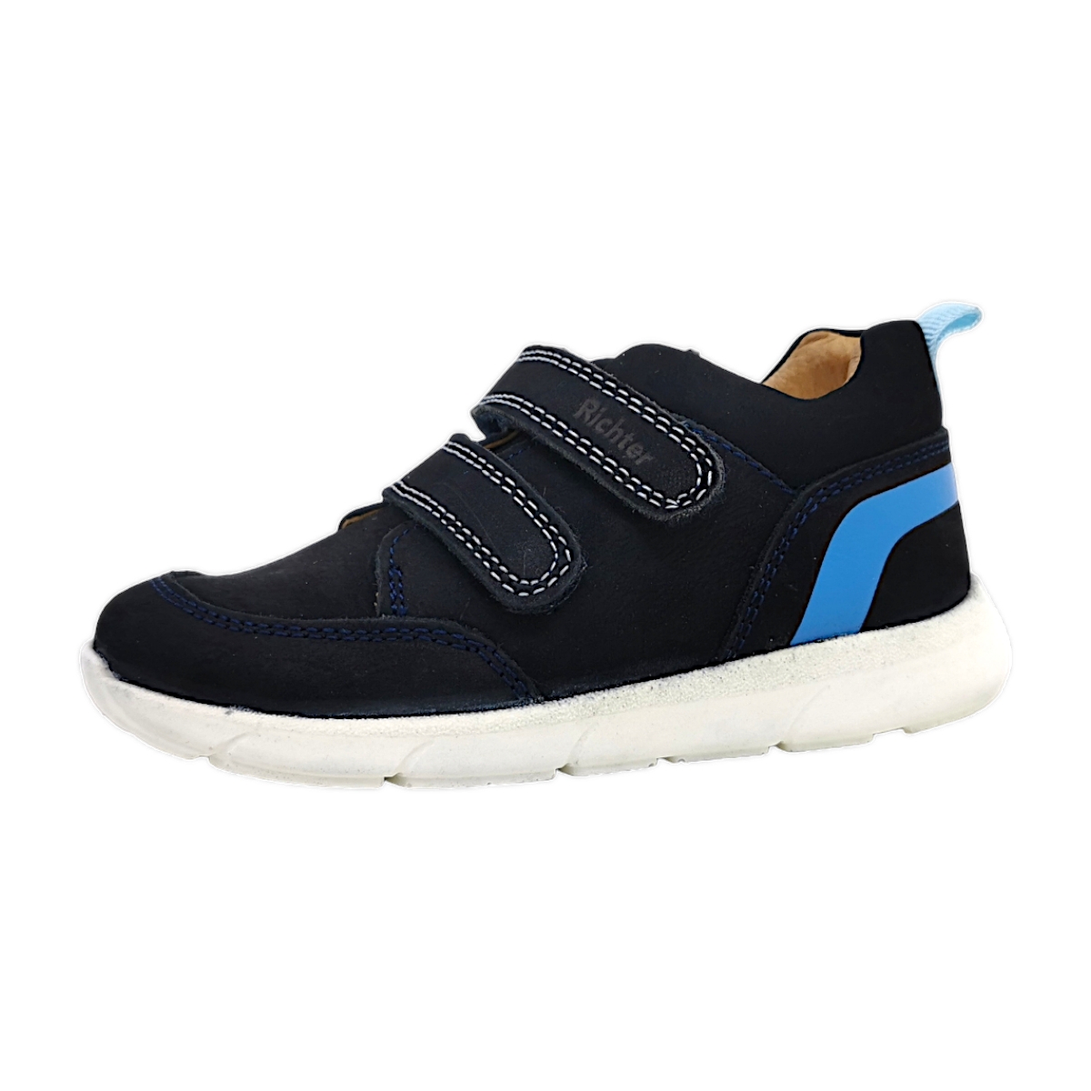 Richter Kinderschuhe Jungen Halbschuhe Klett Klettschuh Blau Freizeit