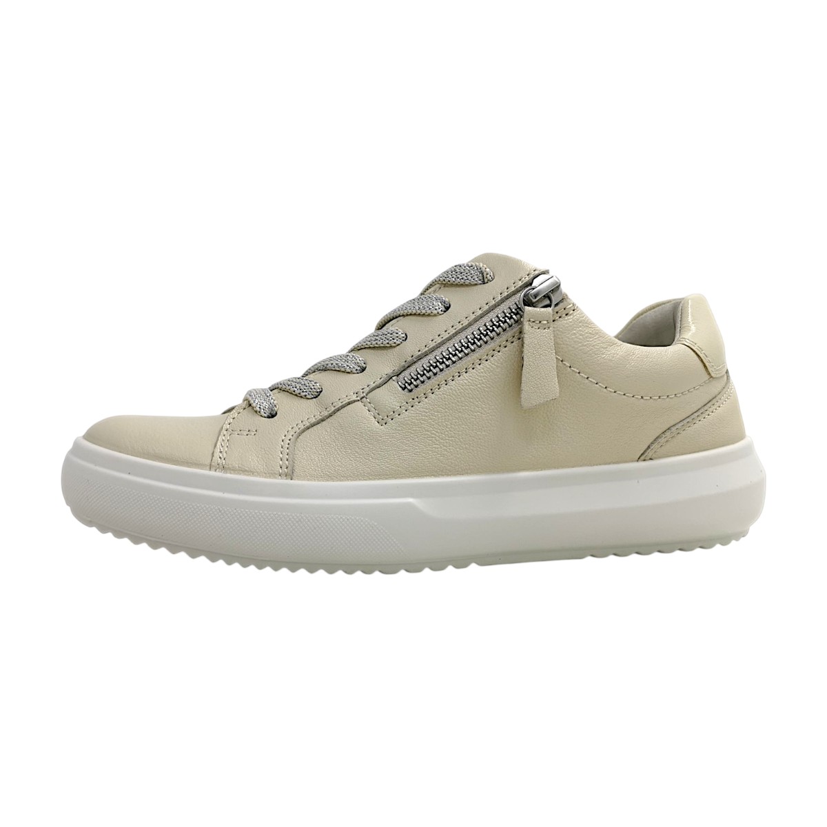 Gabor Damenschuhe sportlicher Schnürer Beige Freizeit (Vanilla, Gr. 2:5.5)