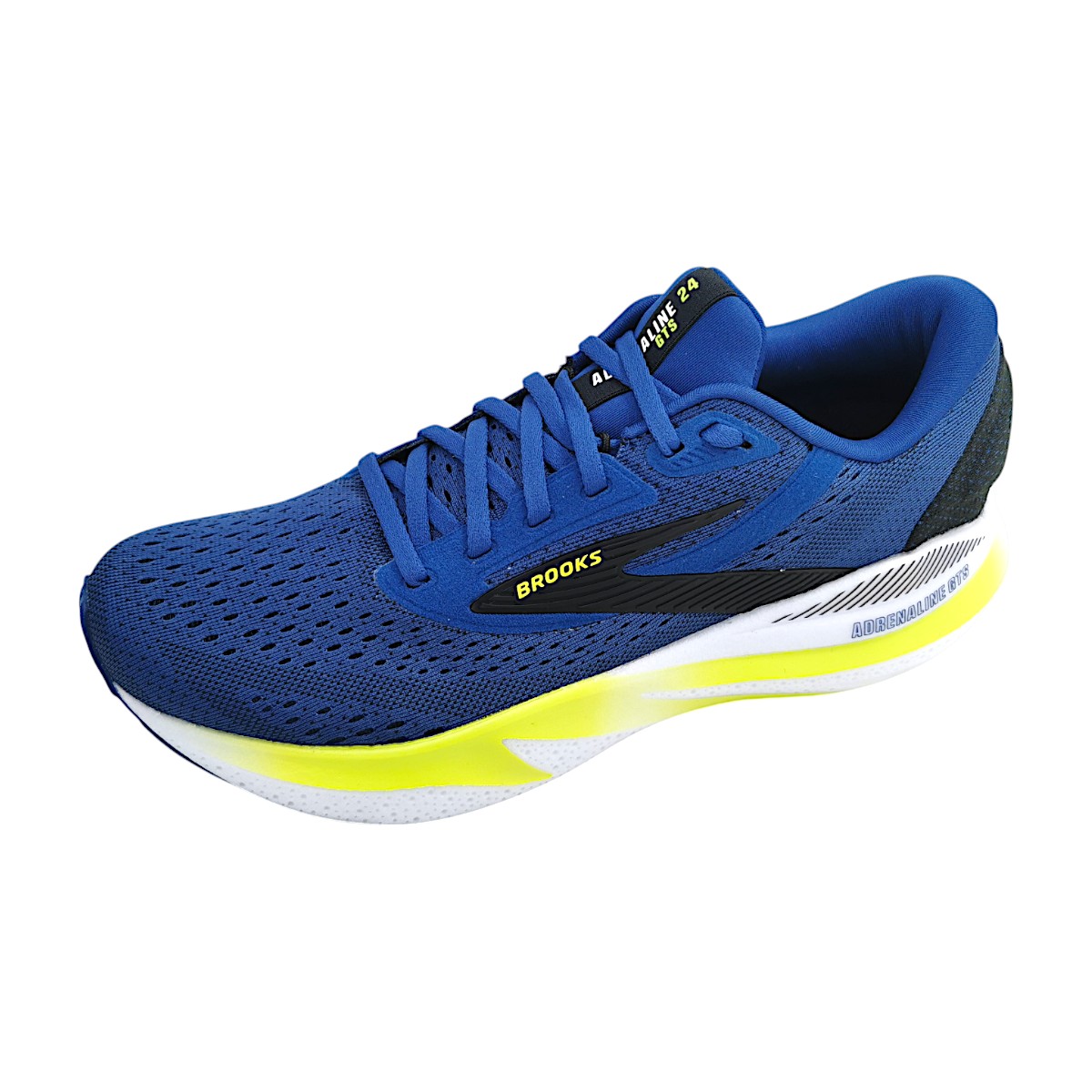 Brooks Adrenaline GTS 24 Sportschuhe Herren Laufschuh Blau Sport (navy/black/lime 425, Größe 41 EU)
