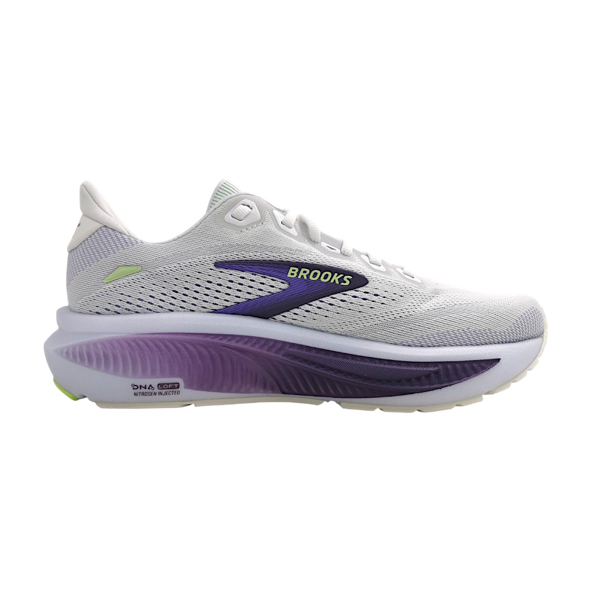 Brooks Ghost 18 1204821B Weiß weiß/purple 194 Brooks Ghost 18 1204821B Weiß weiß/purple 194
