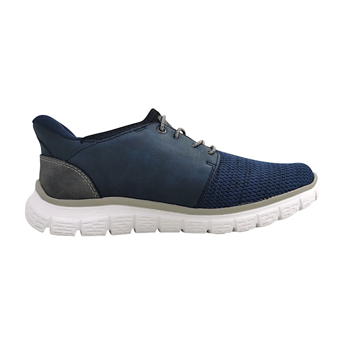 Rieker Knittech 52/Buxton B6658-14 Blau blau/schwarz/smoke 14