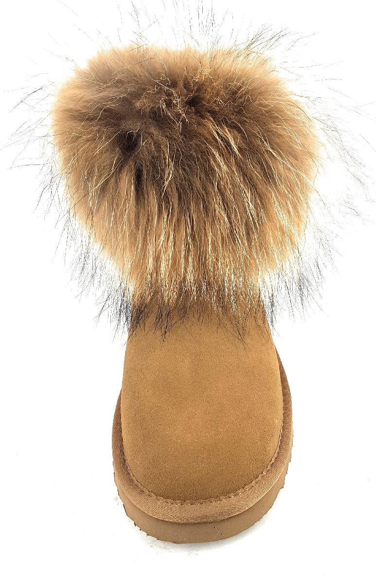 OOG Damenschuhe Stiefel Gefüttert Braun Freizeit (camel, Größe 41 EU)