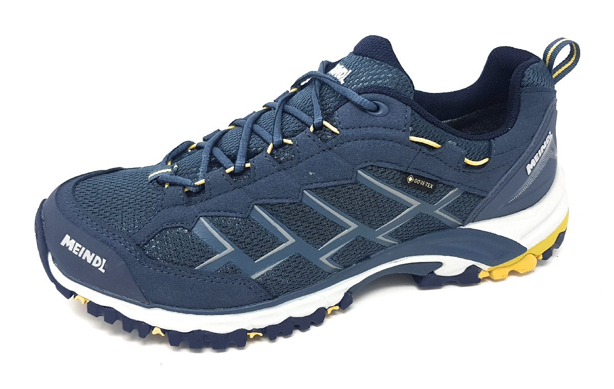Meindl Caribe Sportschuhe Herren Wanderschuhe Blau Freizeit (29 Jeans/ Mais, Größe 44.5 EU)