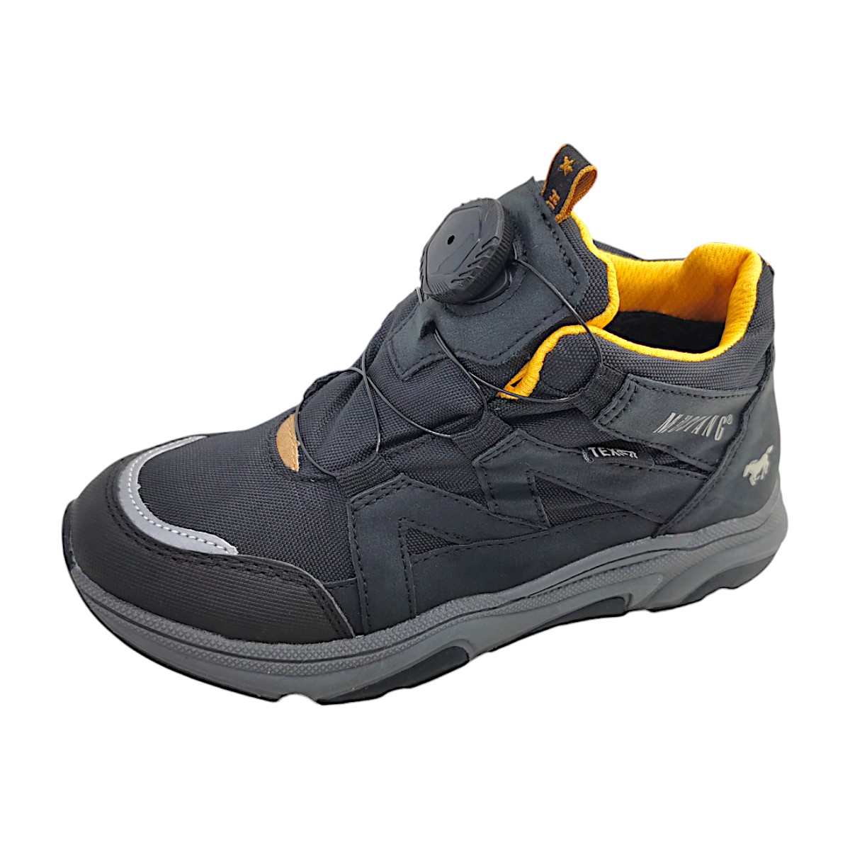 Mustang Kinderschuhe Jungen Winterstiefel Schwarz Freizeit (9 schwarz, Größe 33 EU)