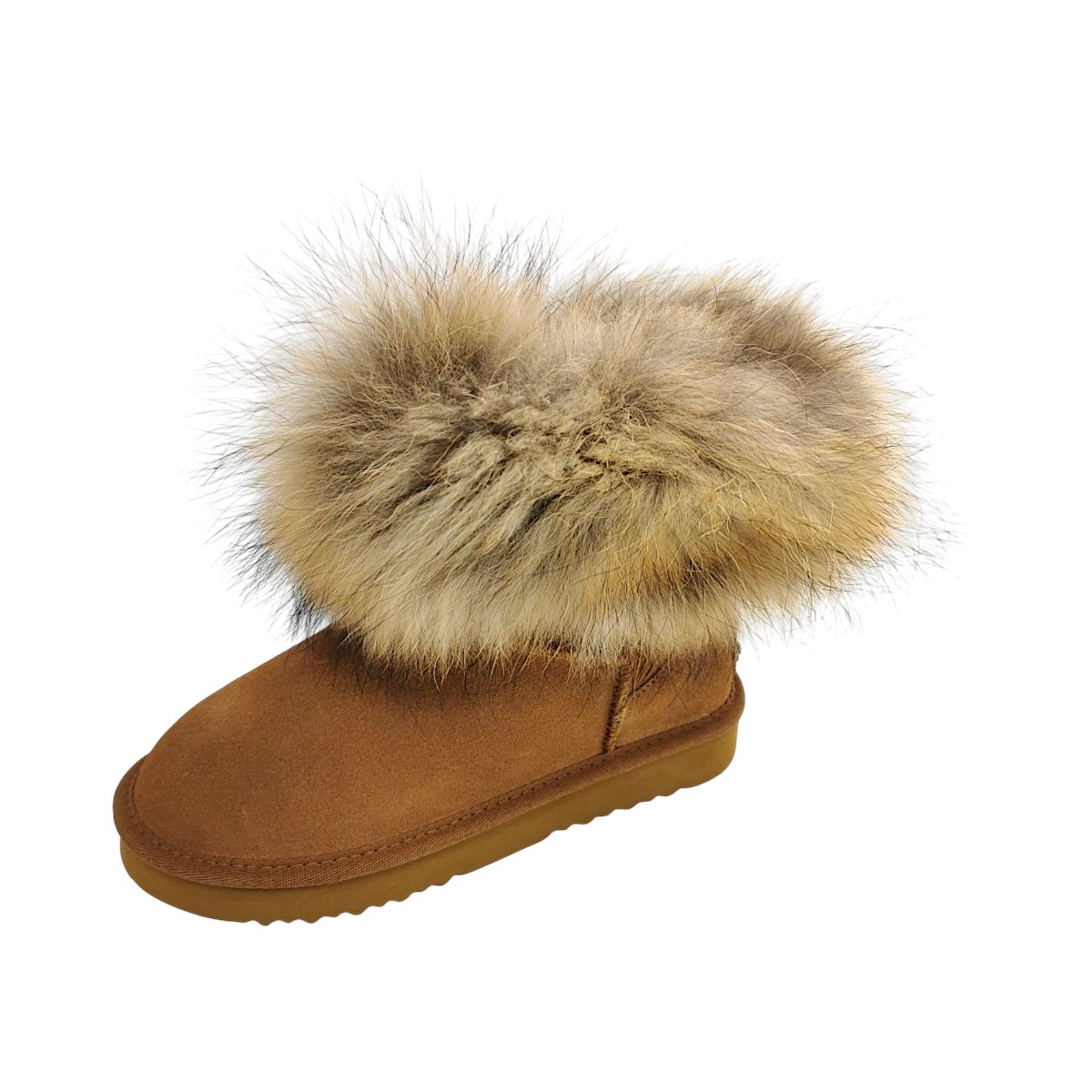 OOG Damenschuhe Gefüttert Schaftstiefel Braun Freizeit (camel, Größe 41 EU)