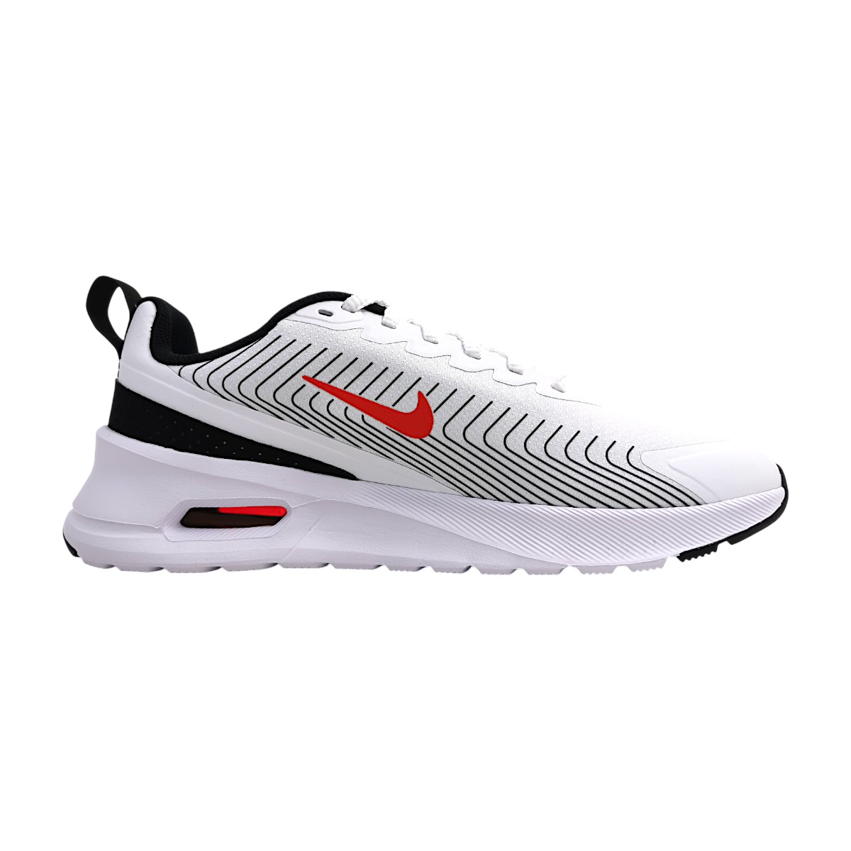 Nike Air Max Nuaxis Sportschuhe Herren Trainingsschuhe Sportschuh Weiß Freizeit (104 White/Red, Größe 40.5 EU) Nike Air Max Nuaxis Sportschuhe Herren Trainingsschuhe Sportschuh Weiß Freizeit (104 White/Red, Größe 40.5 EU)