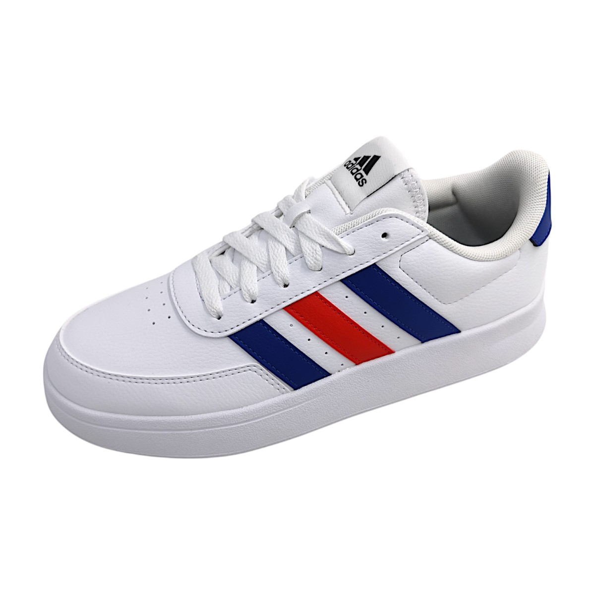 adidas Sportschuhe Herren Sneaker low Weiß Freizeit (white/blue/red, Größe 40 EU) adidas Sportschuhe Herren Sneaker low Weiß Freizeit (white/blue/red, Größe 40 EU)