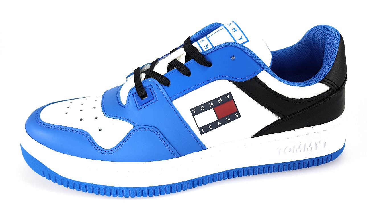 Tommy Hilfiger basket leather EM0EM01162 Blau C2P deep sky blue