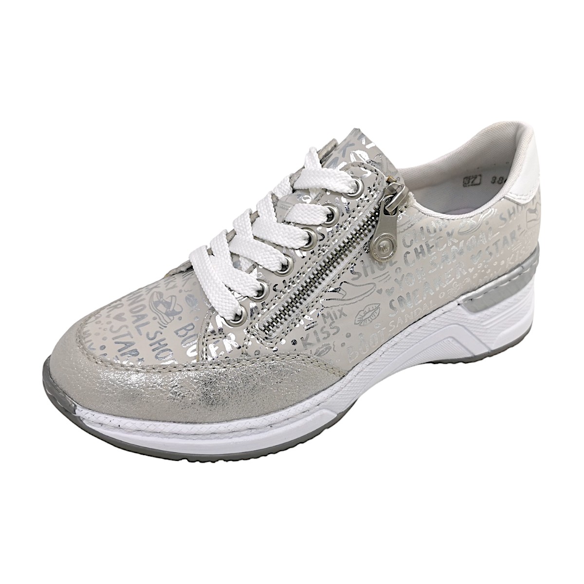 Rieker Aleria/Vanatu/Alabama/Foi N4316-90 Silber 90 Silver/Weiss/Bianco