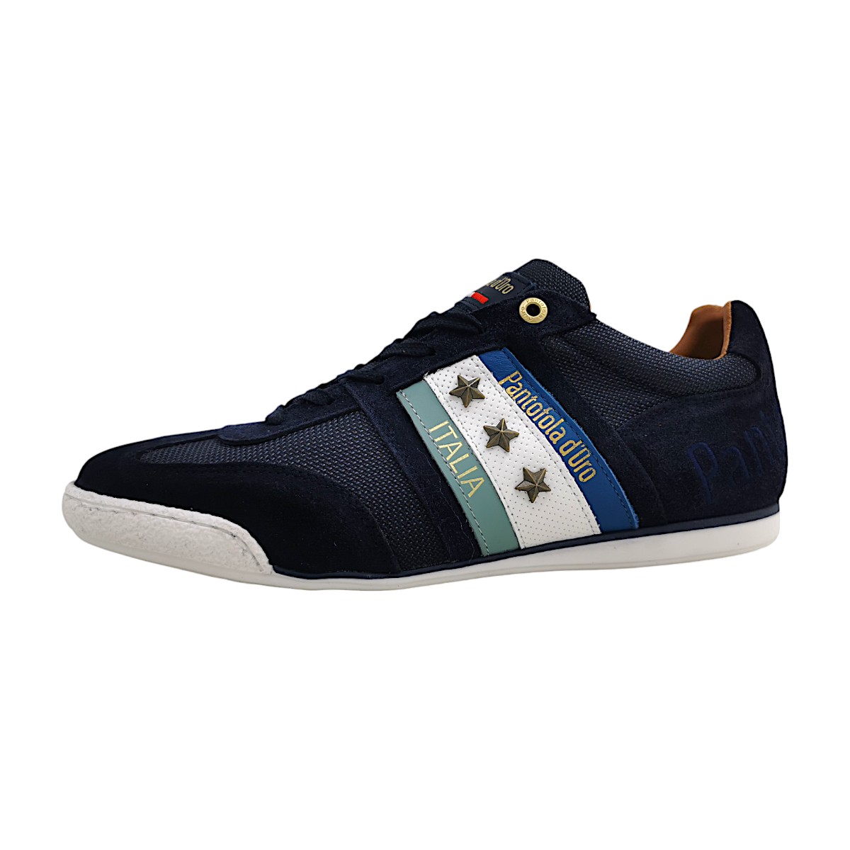 Pantofola d`oro Imola Nylon Uomo Low Herrenschuhe Schnürschuhe Blau Freizeit