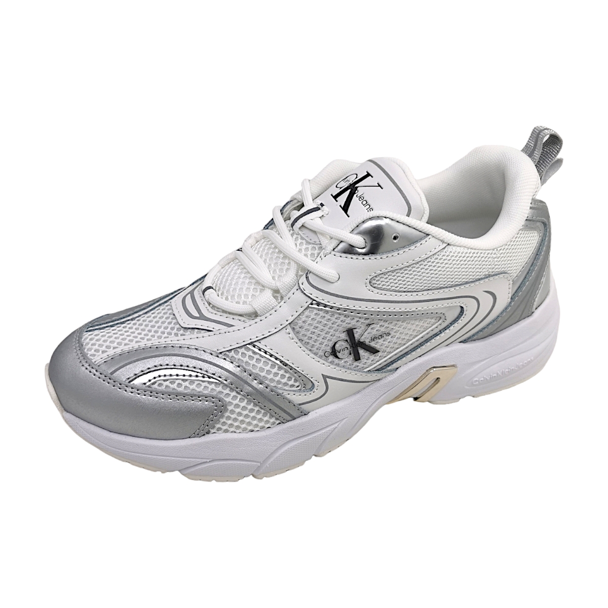 Calvin Klein Retro Tennis Low Lace YW0YW01381 Weiß 01V Bright White