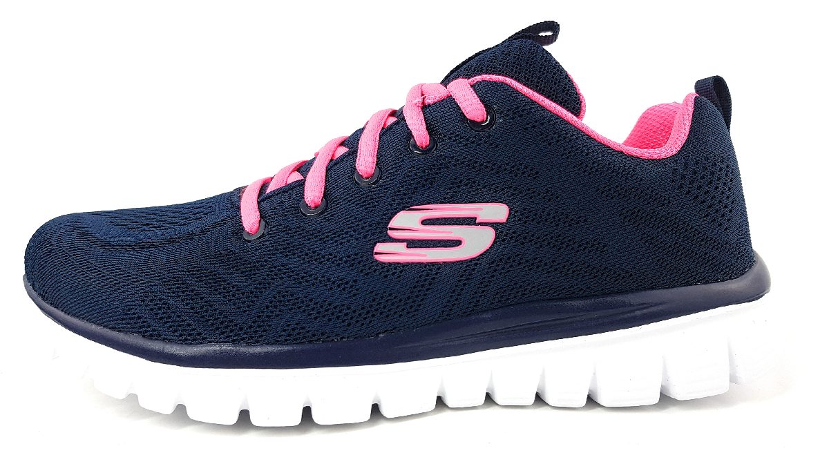Skechers Graceful 12615 NVHP Blau navy/hotpink NVHP