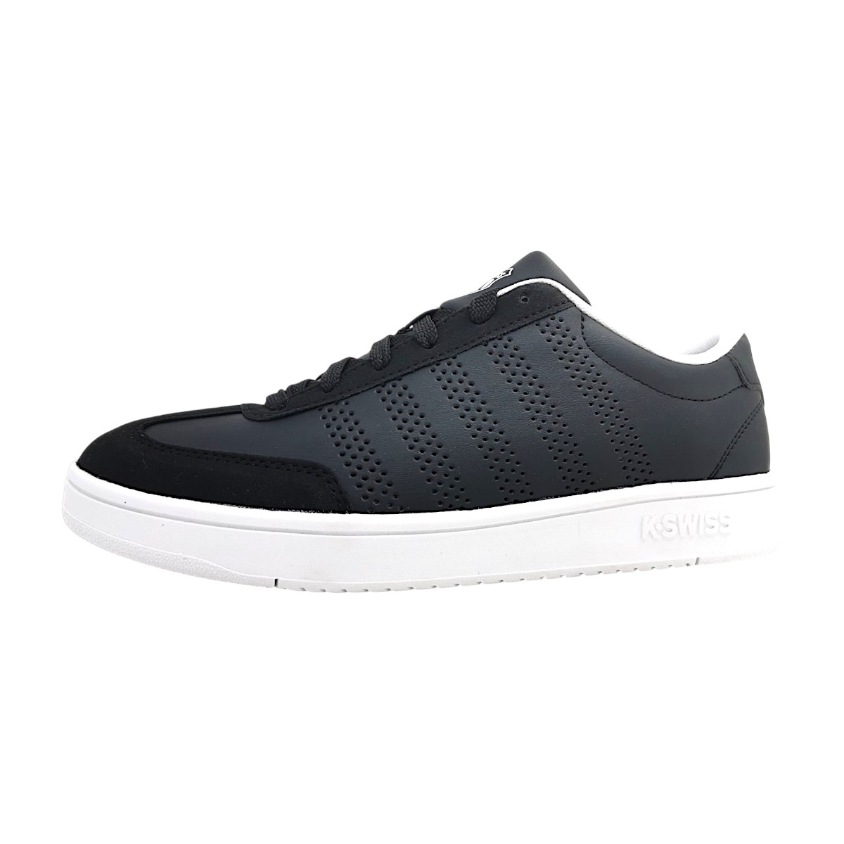 K-Swiss Court Opben T-Toe 04784-002 Schwarz black/white 002 K-Swiss Court Opben T-Toe 04784-002 Schwarz black/white 002
