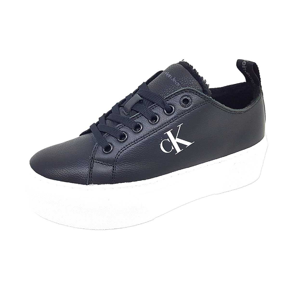 Calvin Klein Cupsole Flatform Low WL YW0YW01107BEH Schwarz BEH- Black/Bright White Calvin Klein Cupsole Flatform Low WL YW0YW01107BEH Schwarz BEH- Black/Bright White